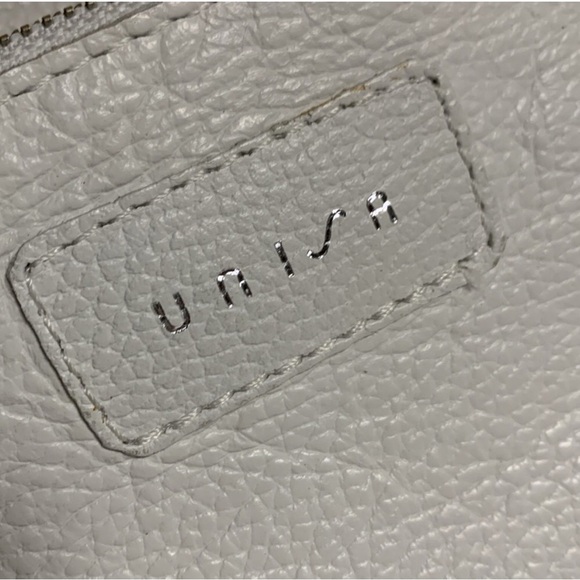 UNISA White Leather Tote Bag with Braided Handles - Picture 3 of 10